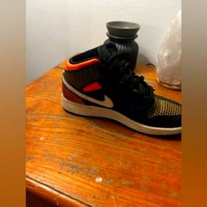 Boys Jordan 1 Mid MMD Multi-color Grid